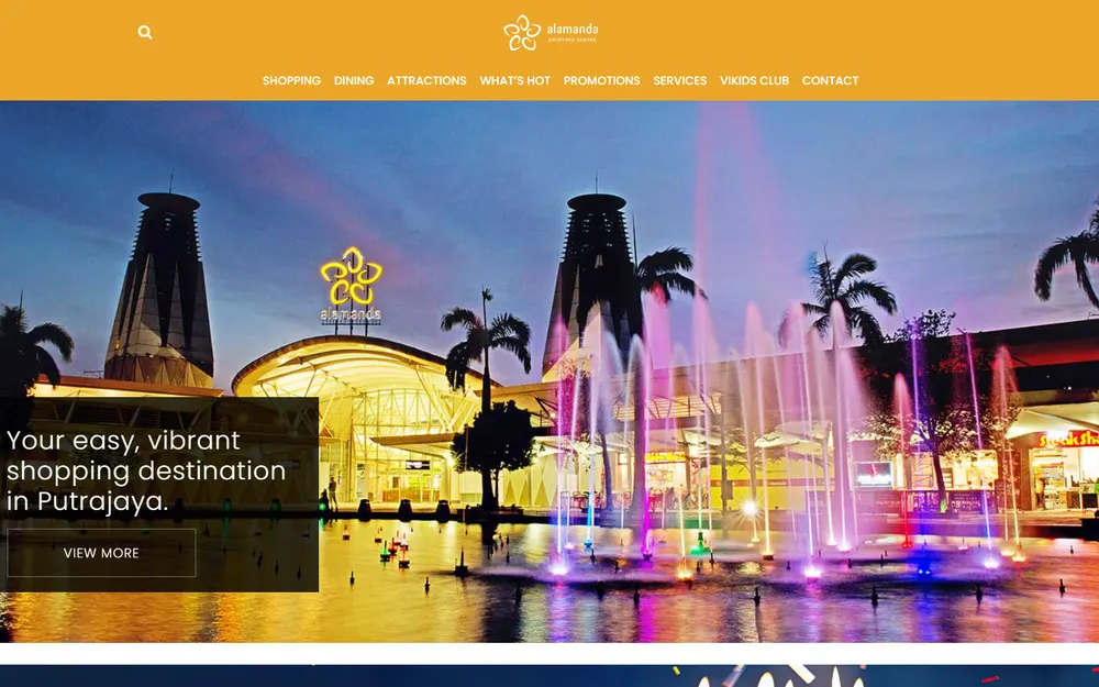 Alamanda website homepage